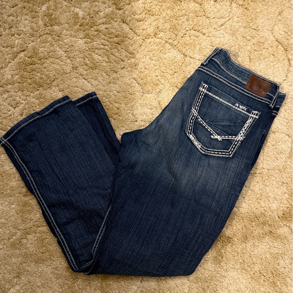 BKE Dark Blue Boot Cut Jeans